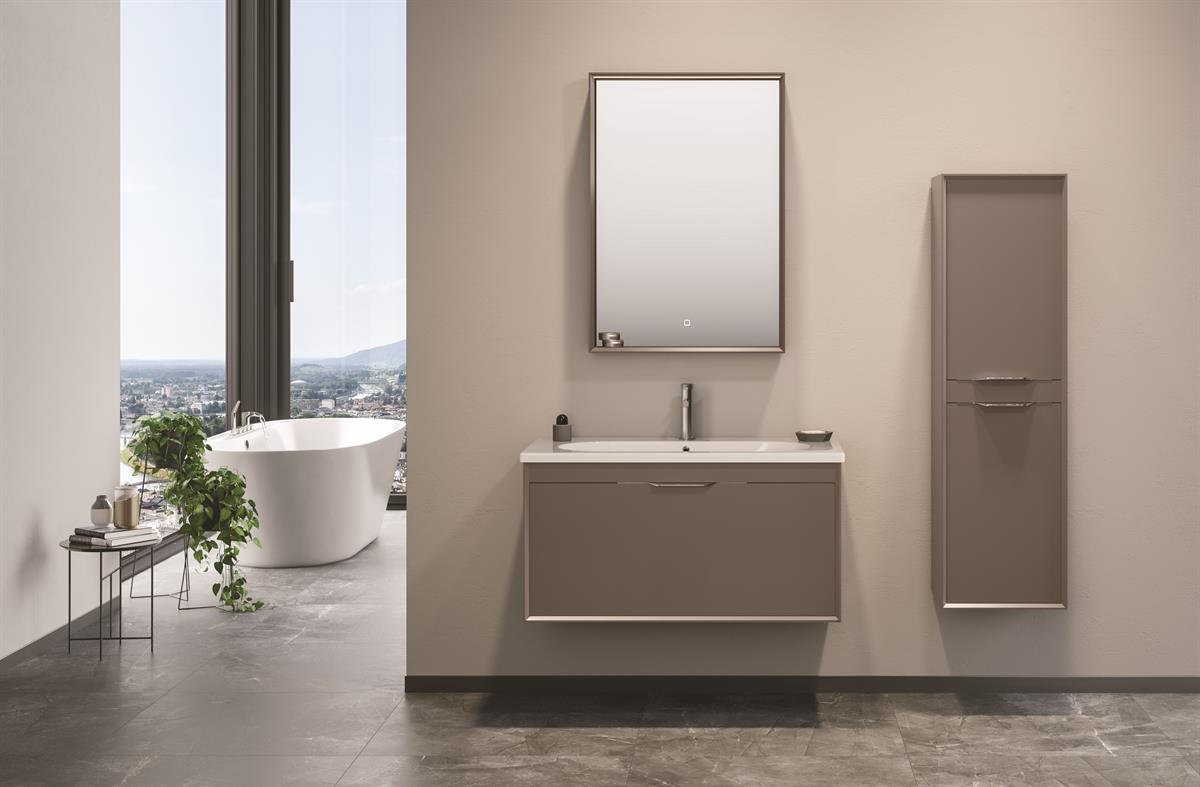 Orka Clay 80 cm Tek Çekmeceli Banyo Dolabı