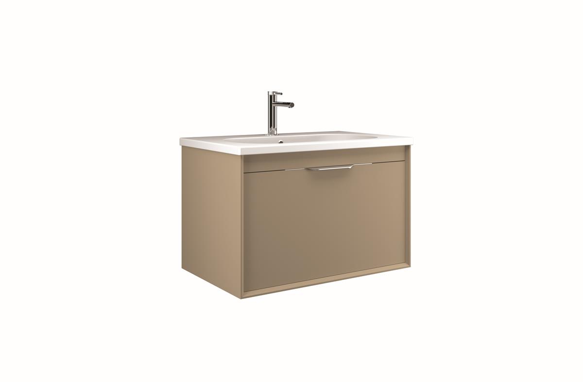 Orka Clay 80 cm Tek Çekmeceli Banyo Dolabı