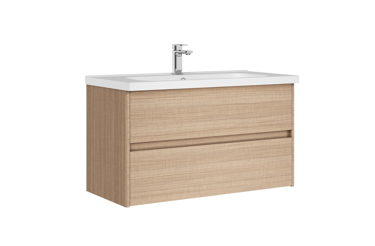 Orka Düden Çekmeceli Walnut 60 cm Banyo Dolabı