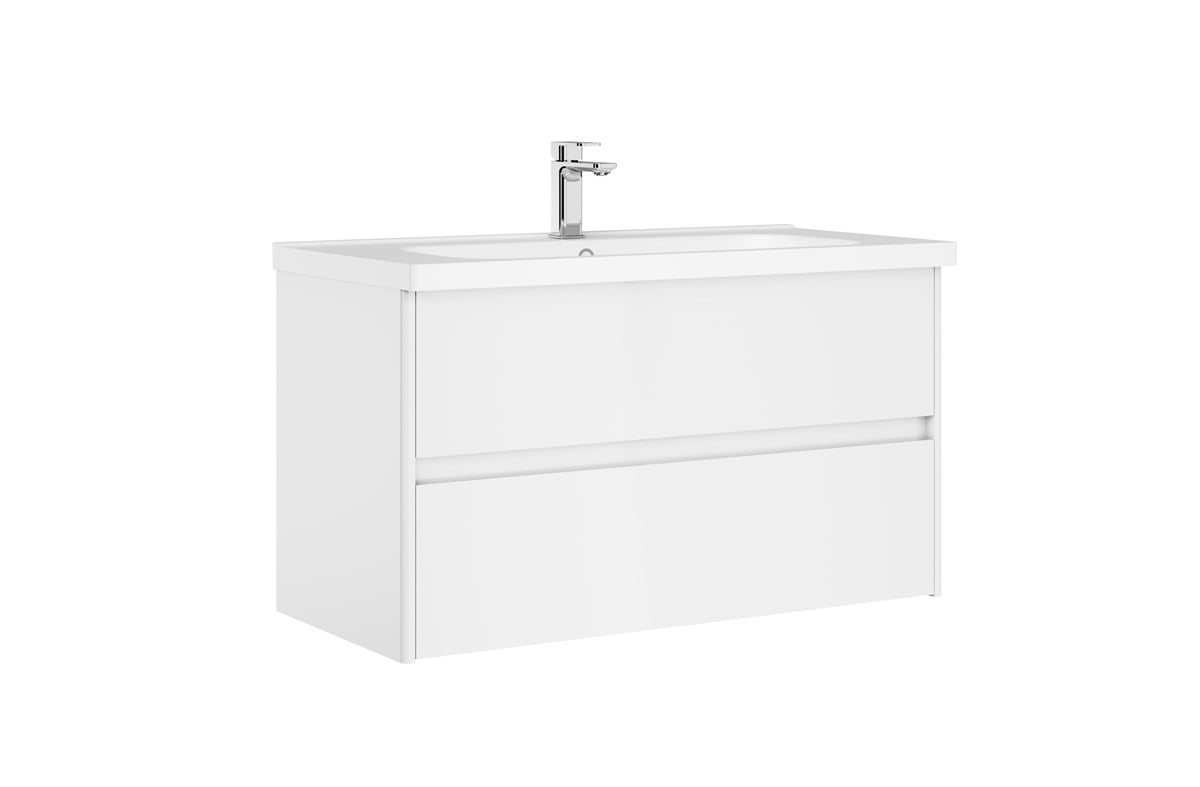 Orka Düden Çekmeceli Walnut 60 cm Banyo Dolabı