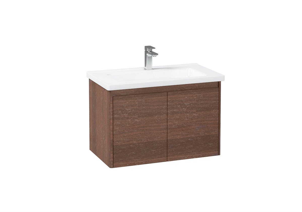 Orka Düden Kapaklı Red Walnut 60 cm Banyo Dolabı