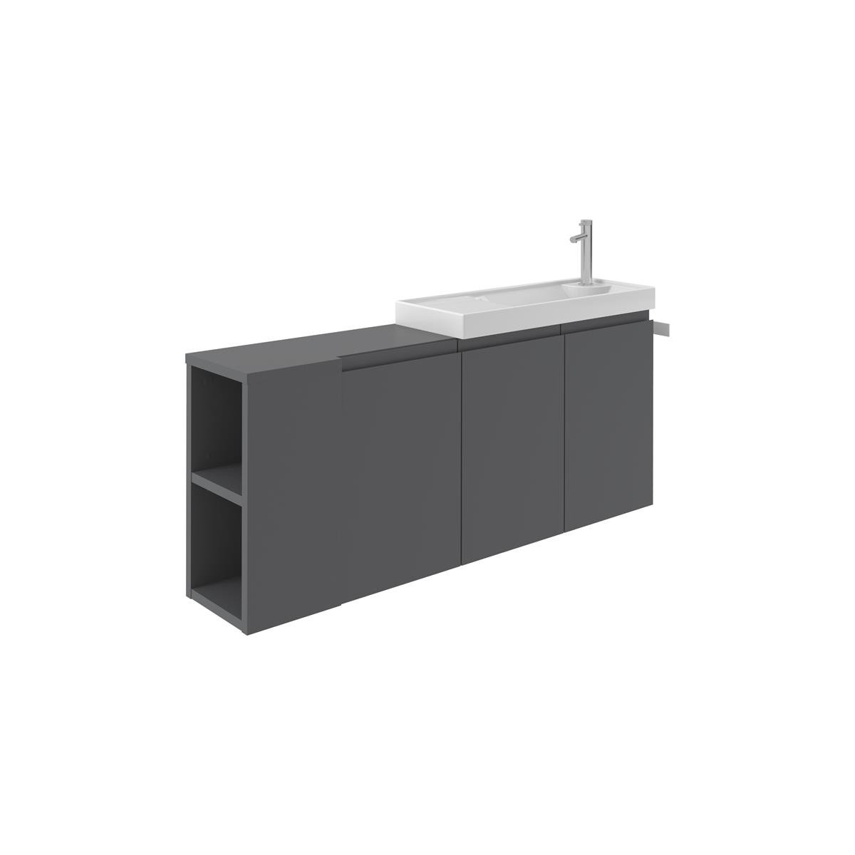 Orka Ferla 110 cm Banyo Dolabı