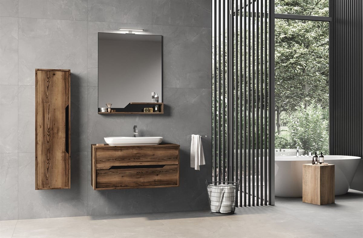 Orka Galia Lidya 100 cm Banyo Dolabı