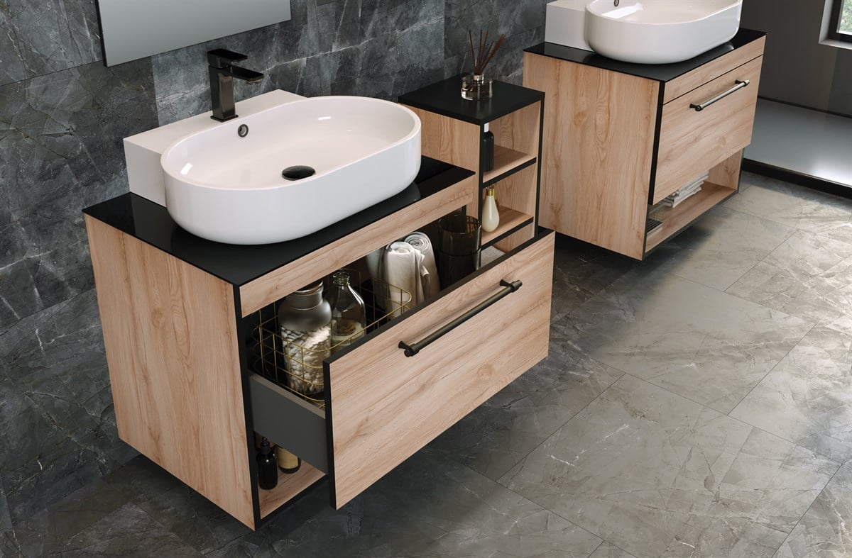 Orka Knidos Navaro 90 cm Banyo Dolabı