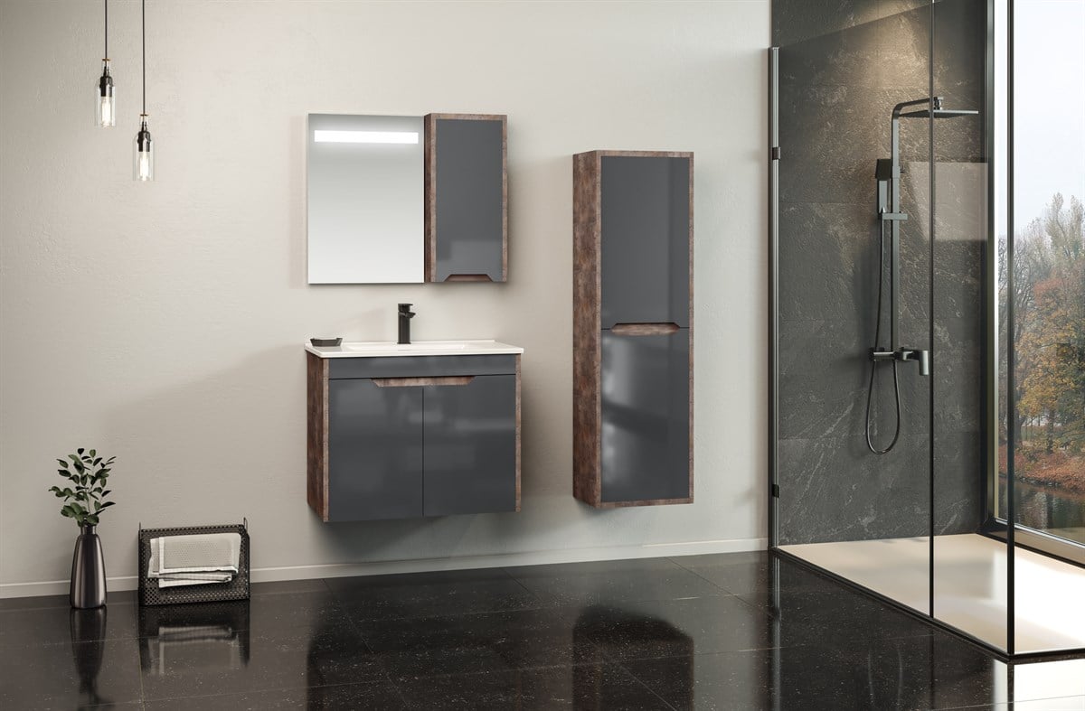 Orka Lago 85 cm Banyo Dolabı 