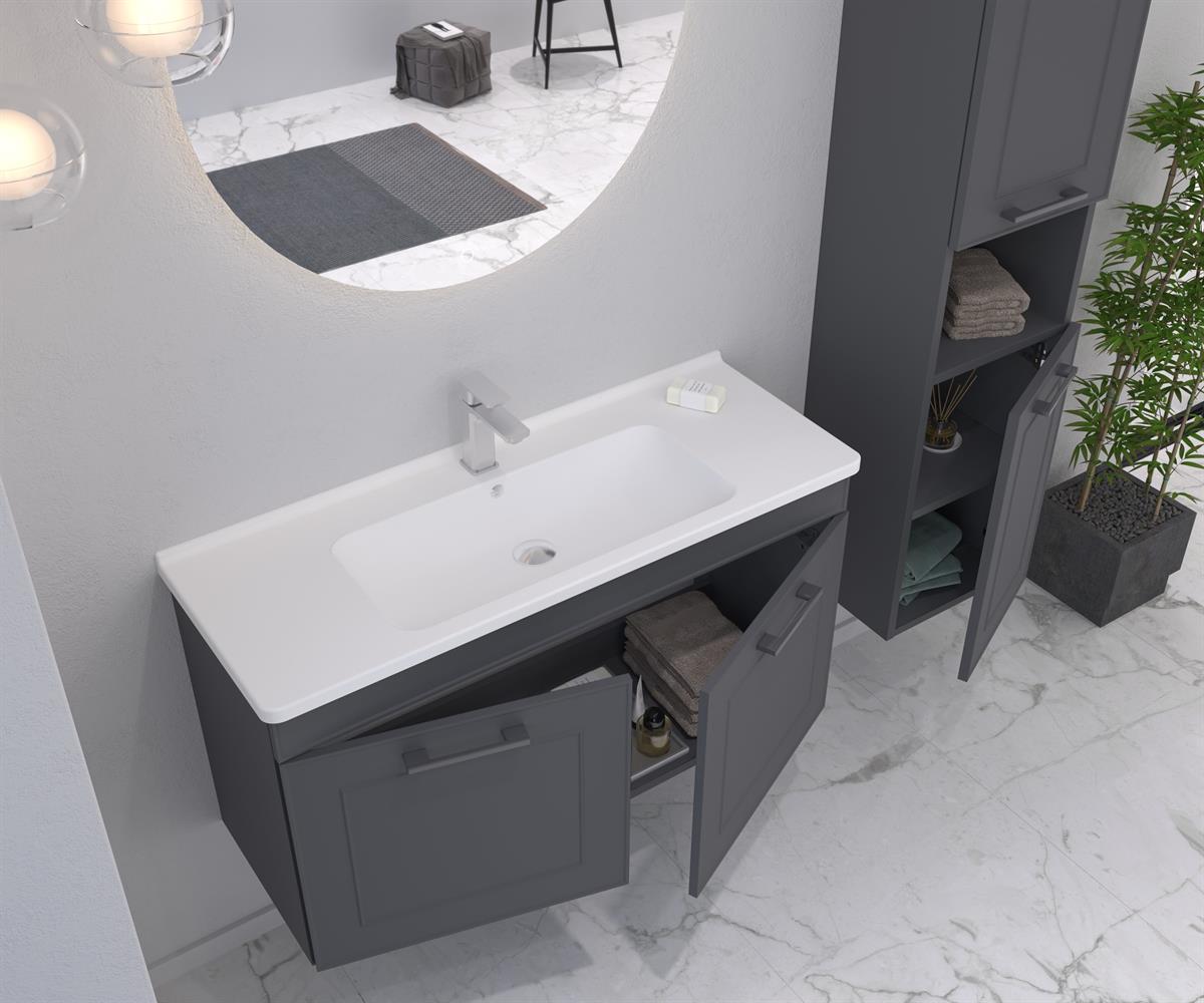 Orka Limpo 80 cm Kapaklı Banyo Dolabı