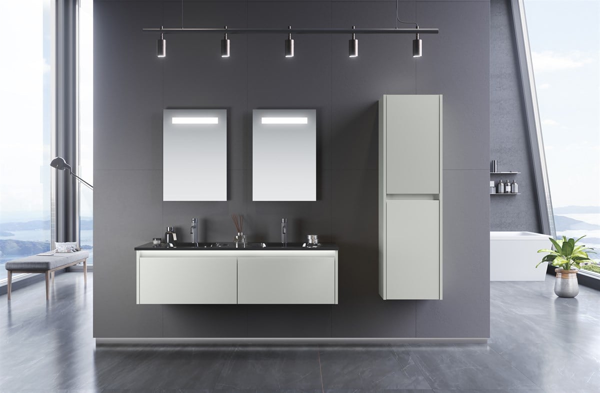 Orka Lisbon Kaşmir 132 cm Banyo Dolabı