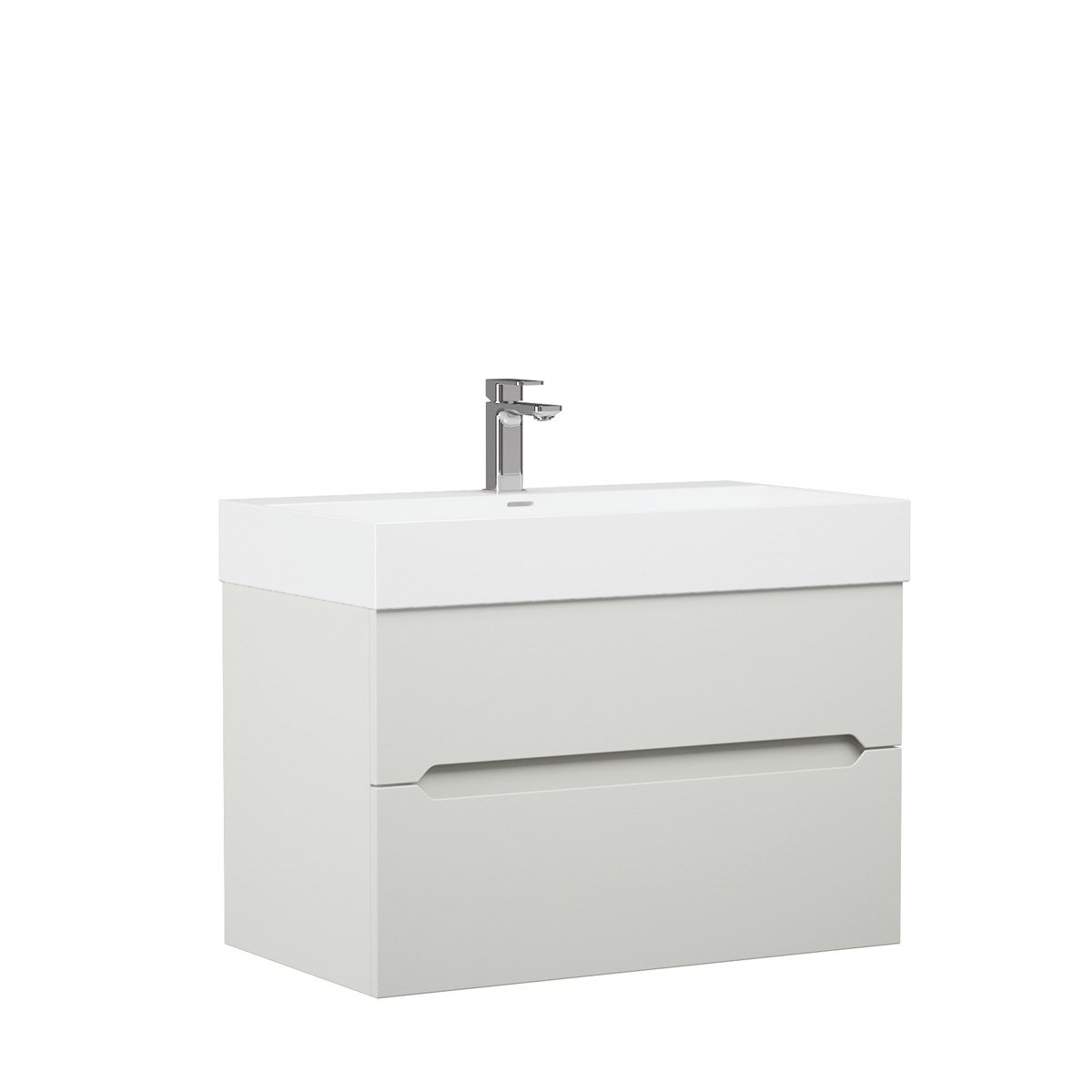 Orka Malta Antrasit 120 cm Banyo Dolabı