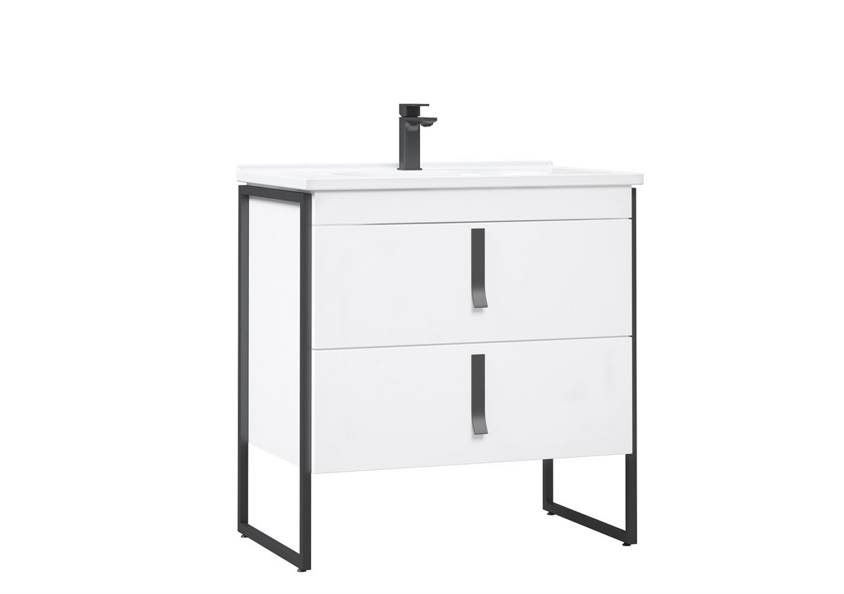 Orka Modena White Lake 80 cm Banyo Dolabı
