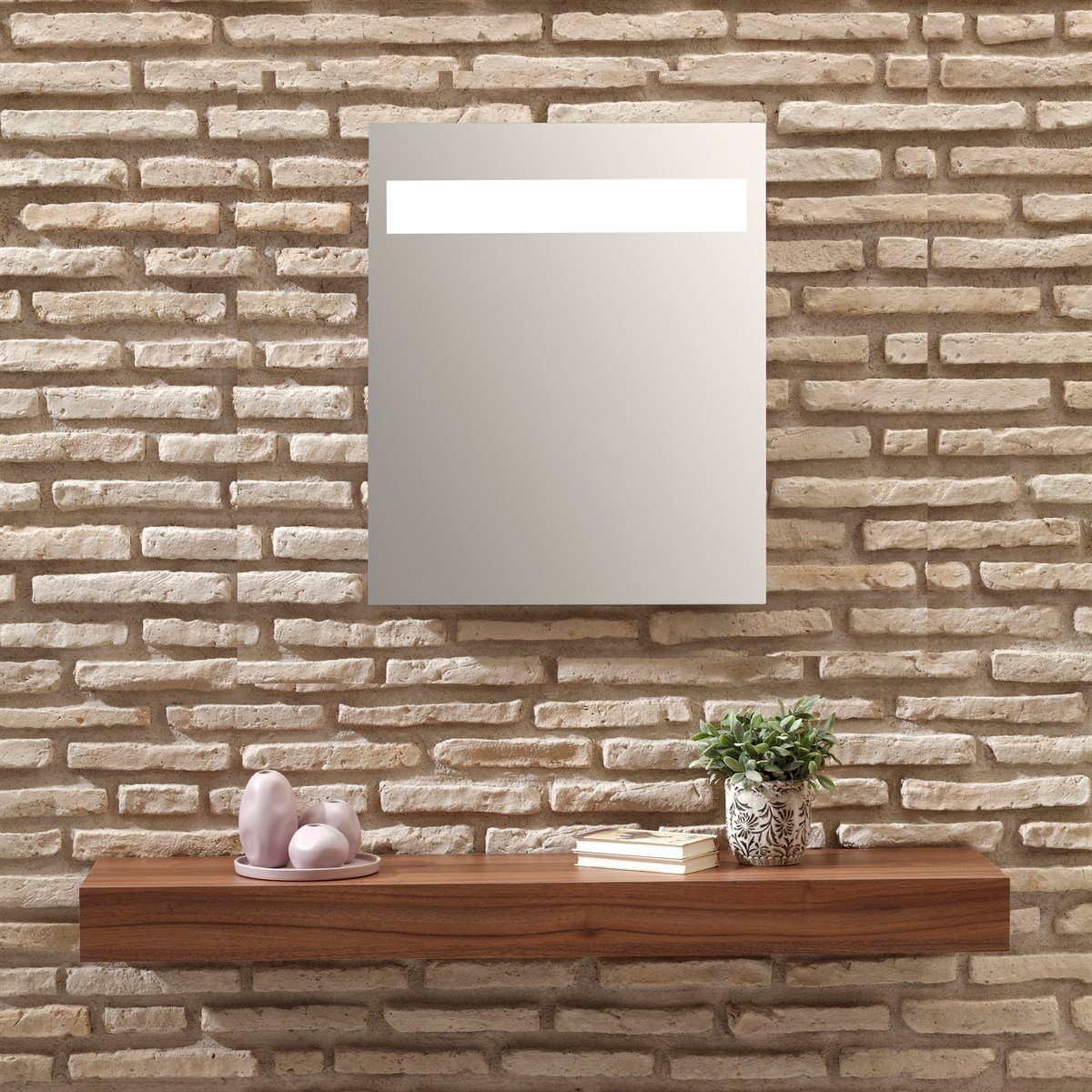 Orka Plus Bergama 45x65cm Ledli Ayna