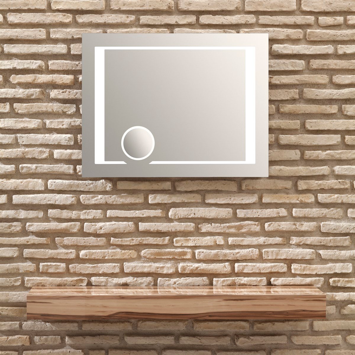 Orka Plus Galata 80x60 Cm Ledli Ayna