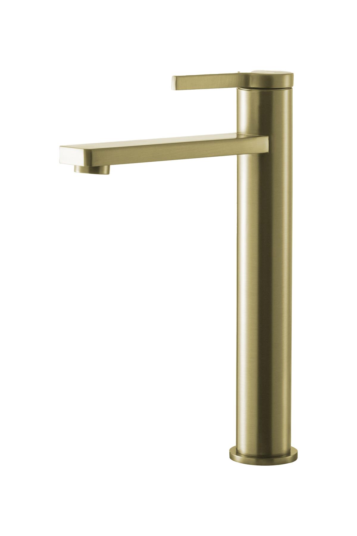 Orka Plus Quattro Yüksek Lavabo Armatürü Gold