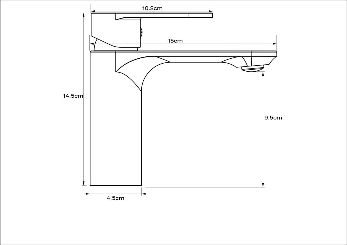 Orka Plus Sharp Lavabo Armatürü White