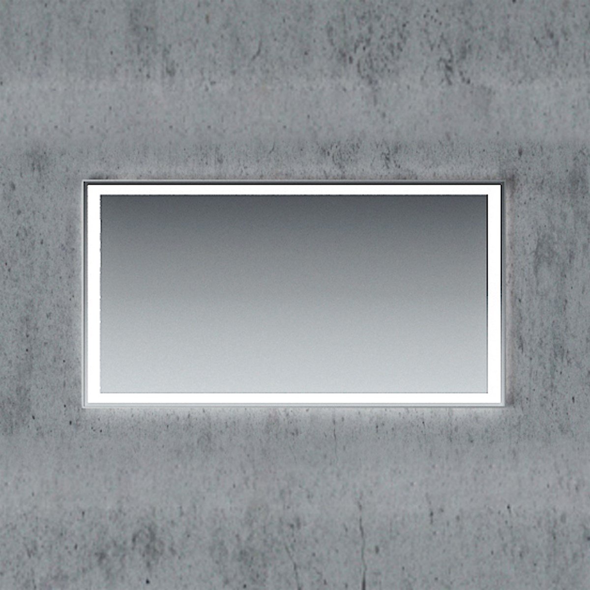 Orka Plus Style 120x65 Cm Parlak Krom Çerçeveli Ayna