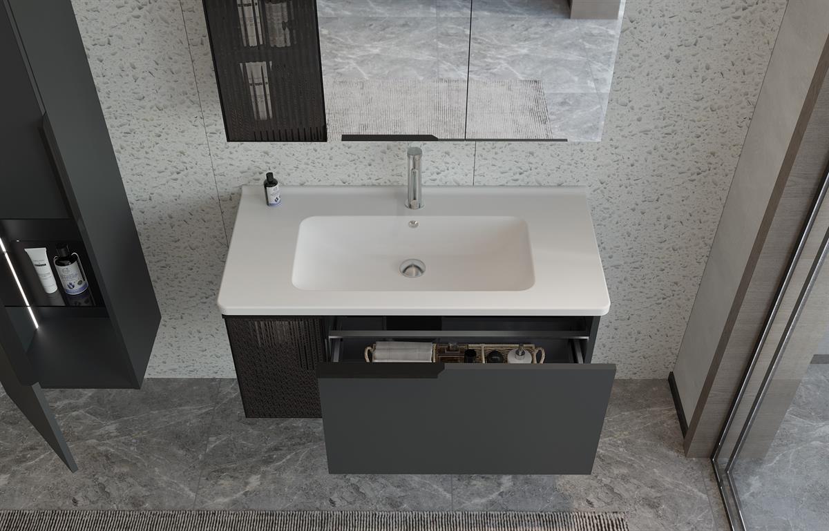Orka Pure 100 cm Banyo Dolabı