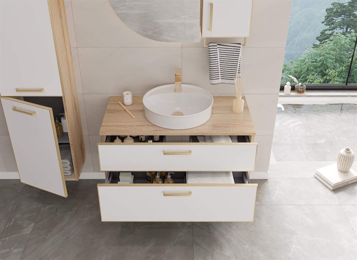 Orka Salerno 75 cm Banyo Dolabı