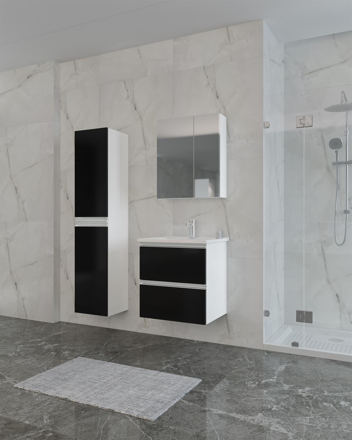 Orka Terme Çekmeceli 60 cm Banyo Dolabı