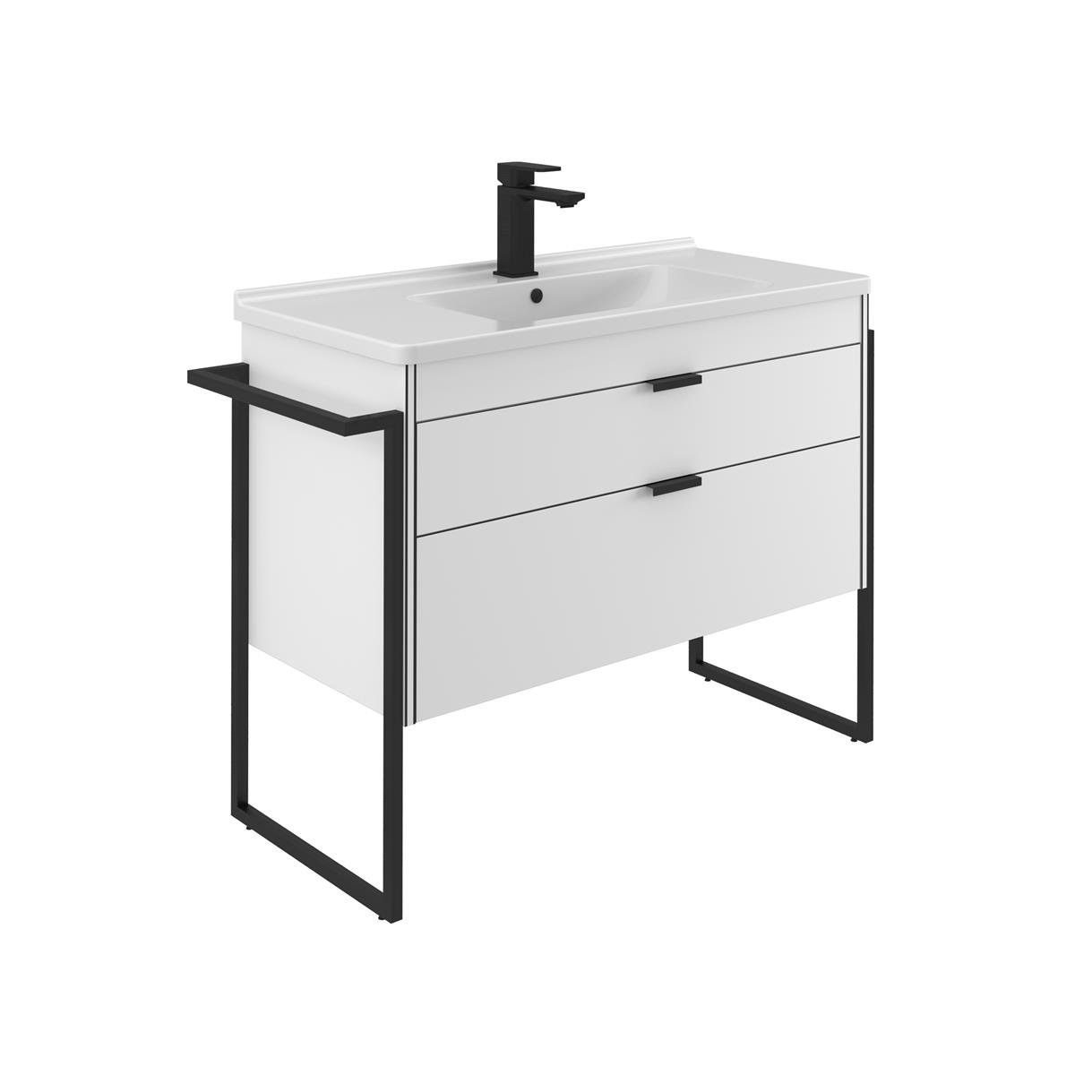 Orka Trio Çekmeceli Ayaklı 65 cm Banyo Dolabı