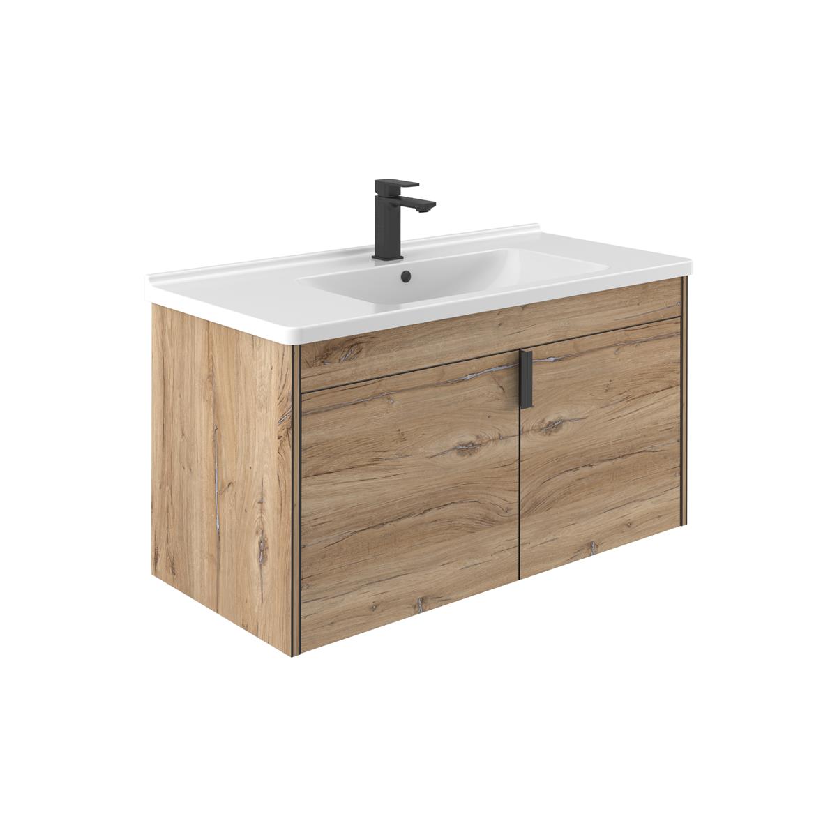 Orka Trio Kapaklı Asma 80 cm Banyo Dolabı