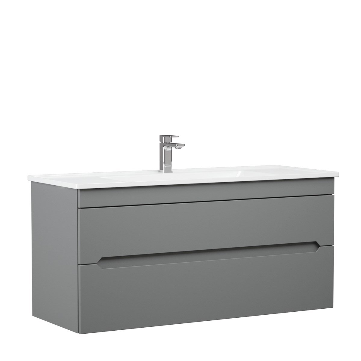 Orka Varna Antrasit Lake 120 cm Banyo Dolabı