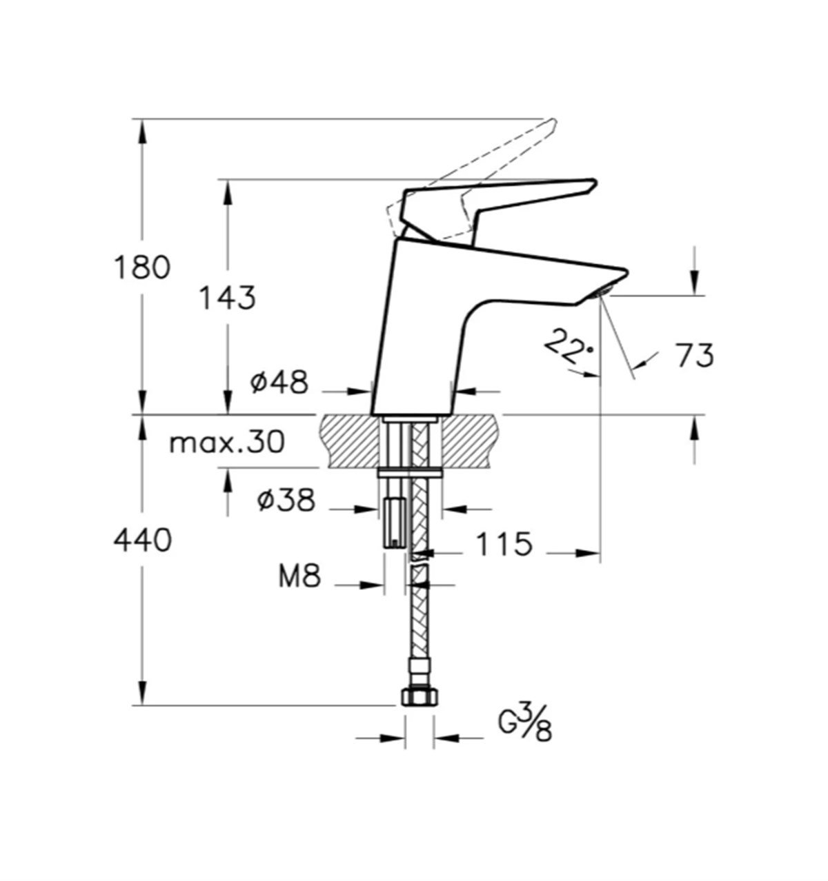 Vitra Artema Solid S Lavabo Bataryası 