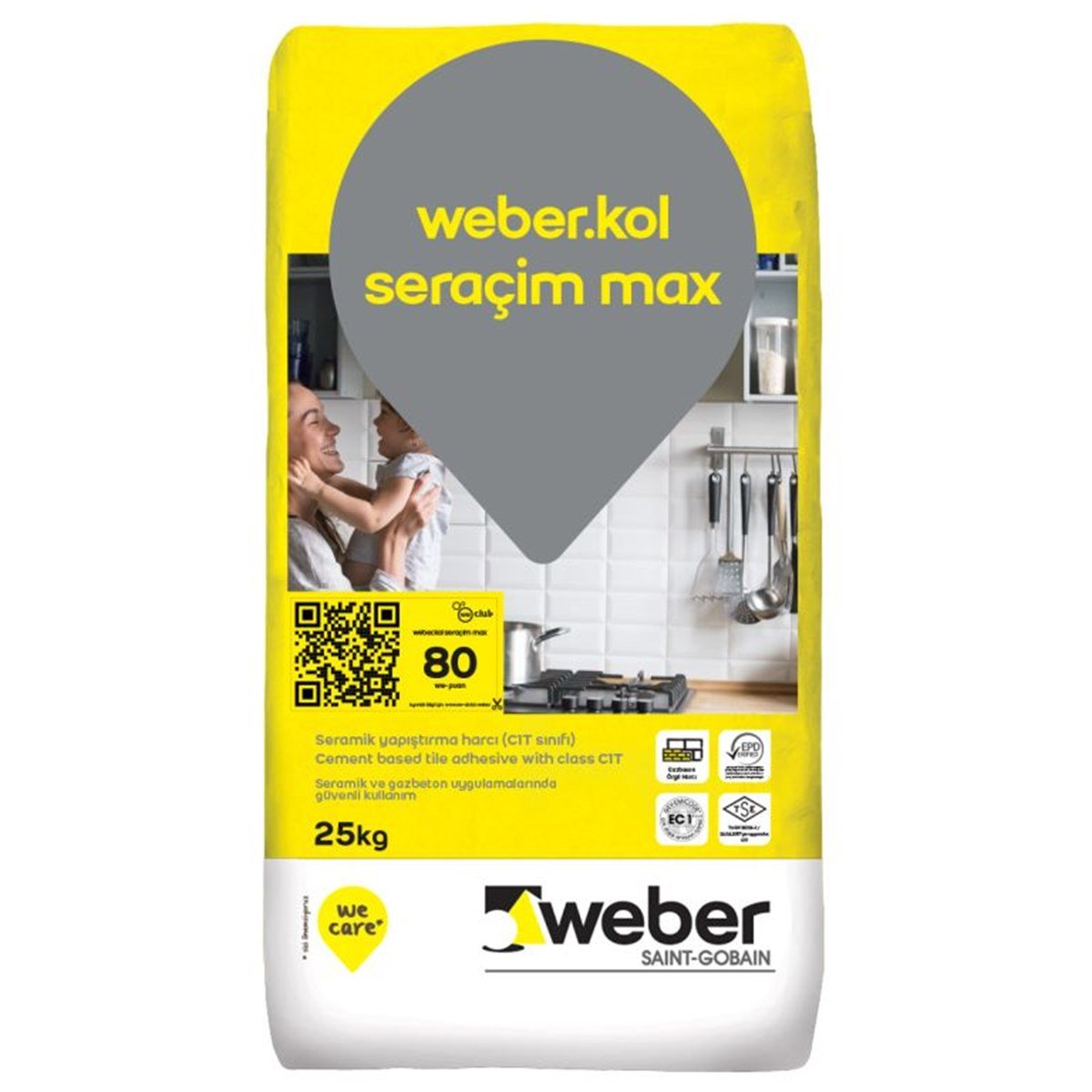 Weber Seraçim Gri 25 KG