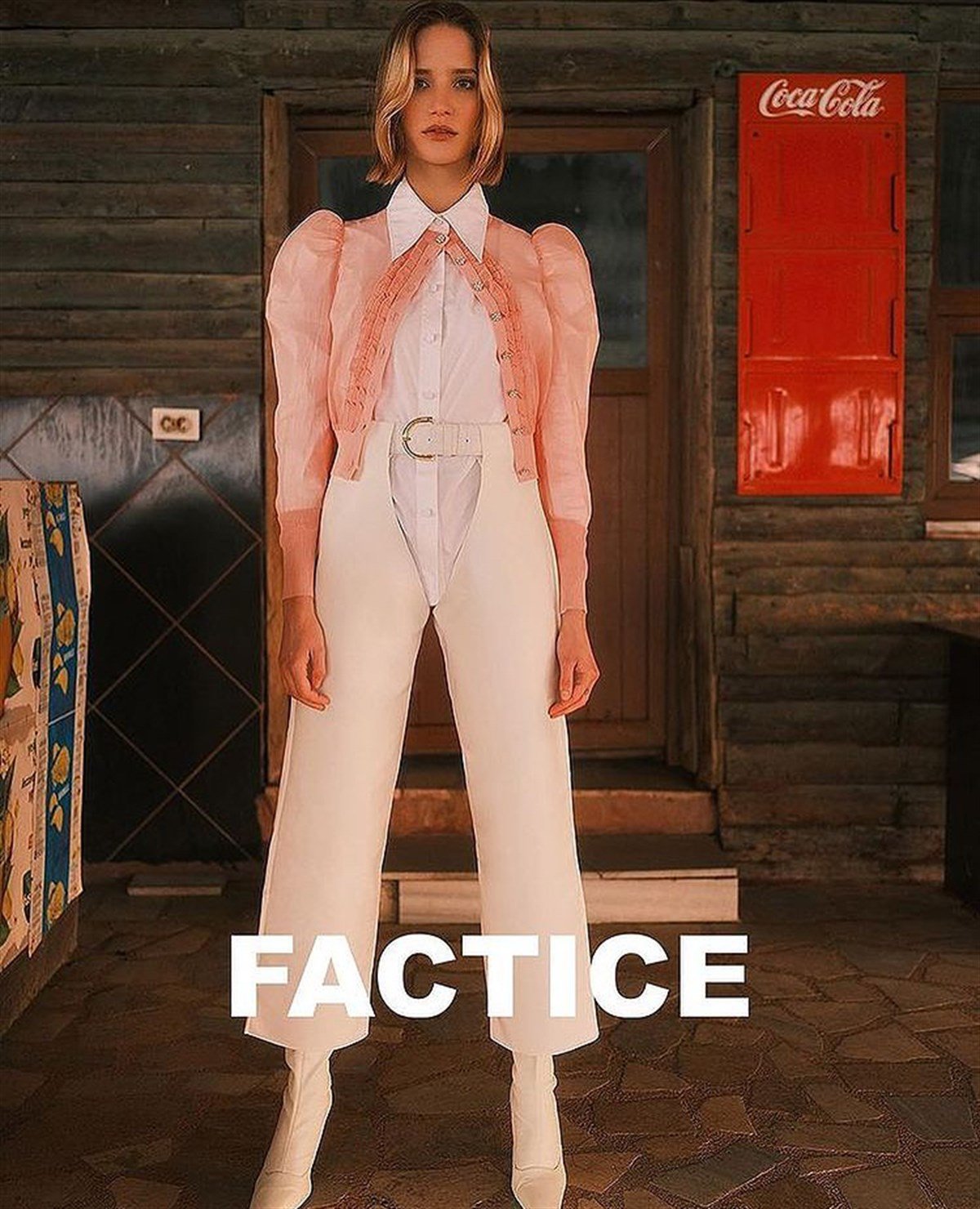 BEYAZ VEGAN DERİ CHAPS PANTOLON