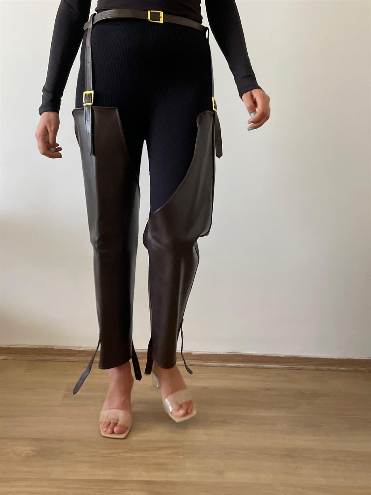ÇİKOLATA KAHVE CHAPS PANTOLON