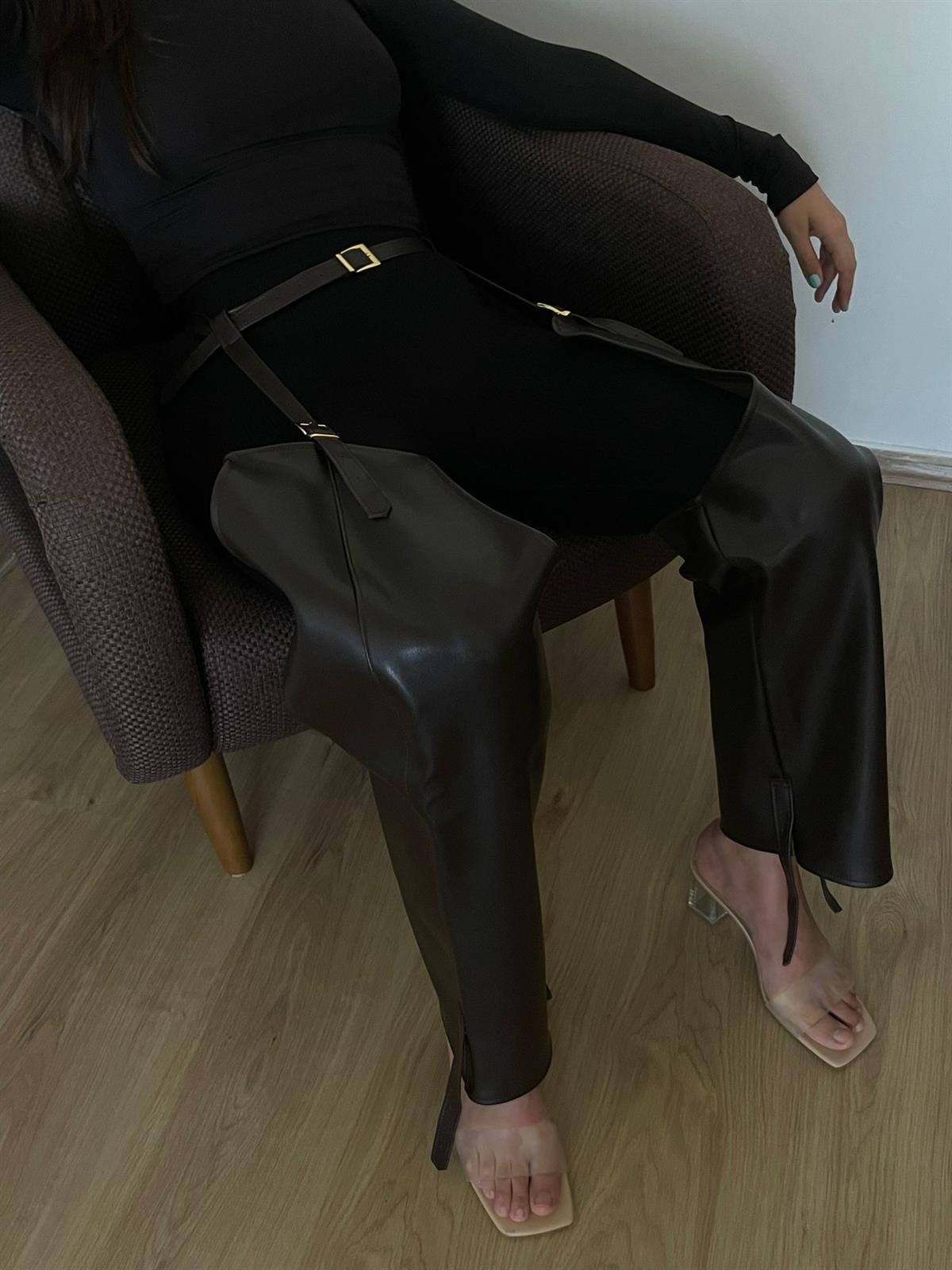 ÇİKOLATA KAHVE CHAPS PANTOLON