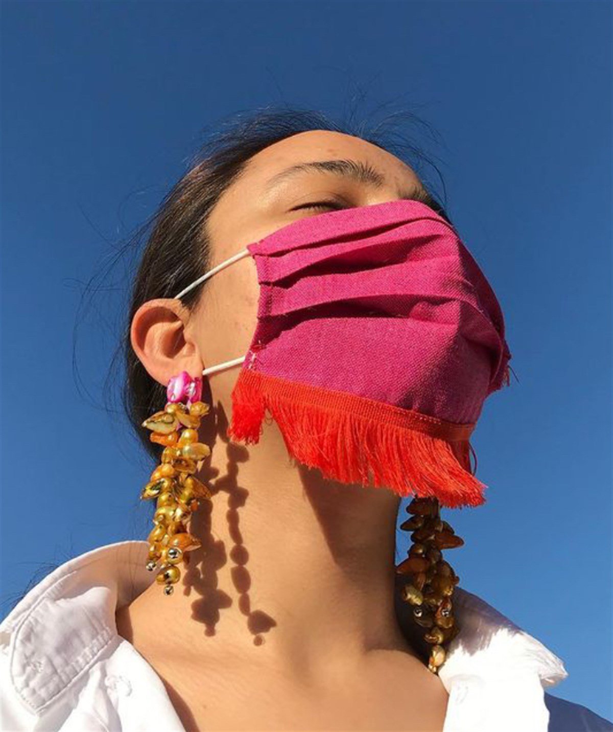 GERÇEK İNCİLİ HARDAL-PEMBE KÜPE