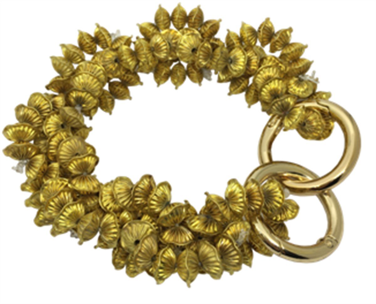 GOLD ÇİÇEK FORMLU BİLEZİK