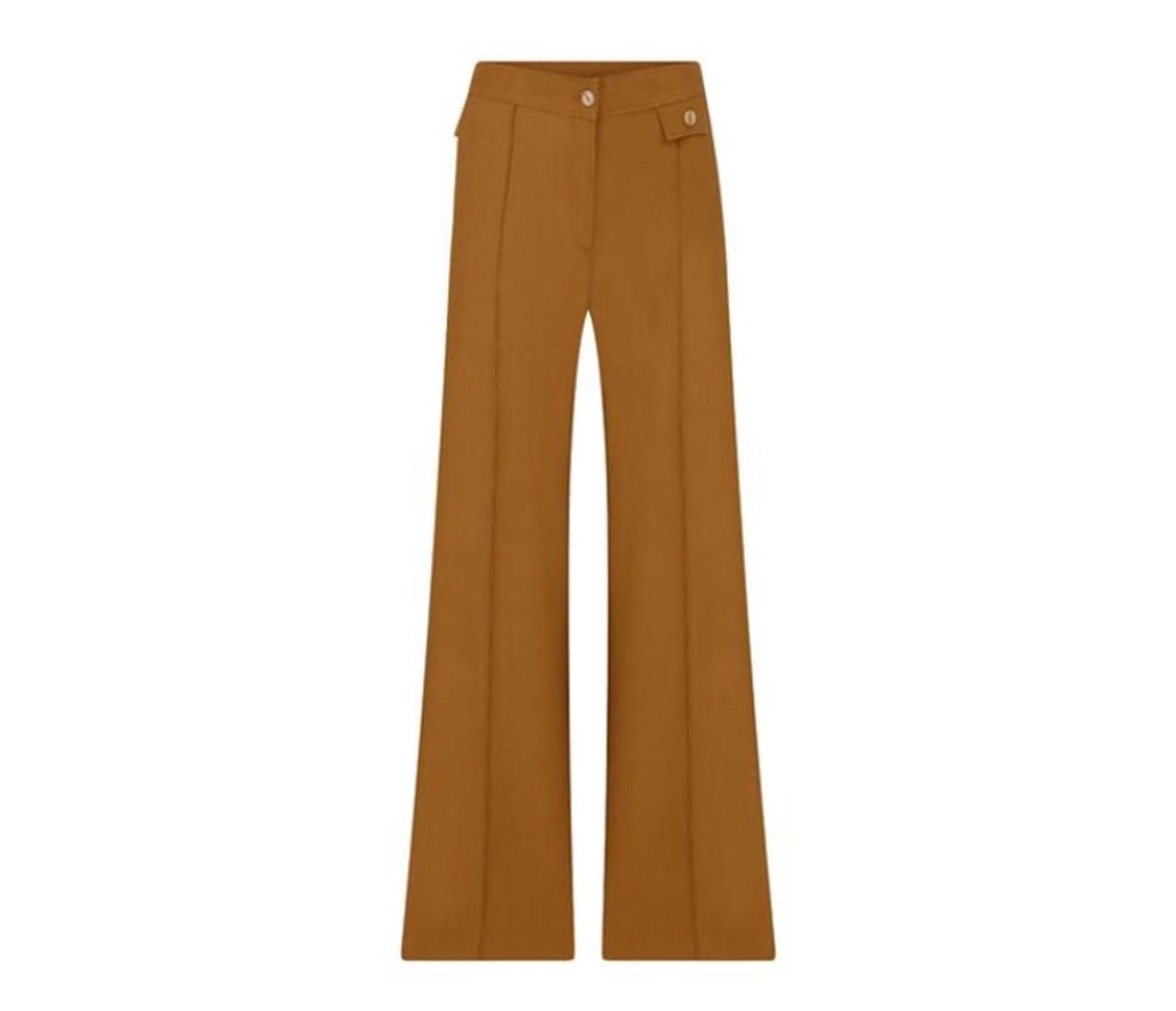 HARDAL RENGİ KETEN PANTOLON