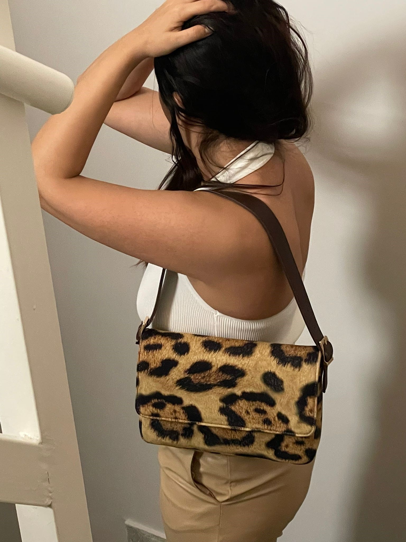 LEOPAR KETEN MİNİ ÇANTA