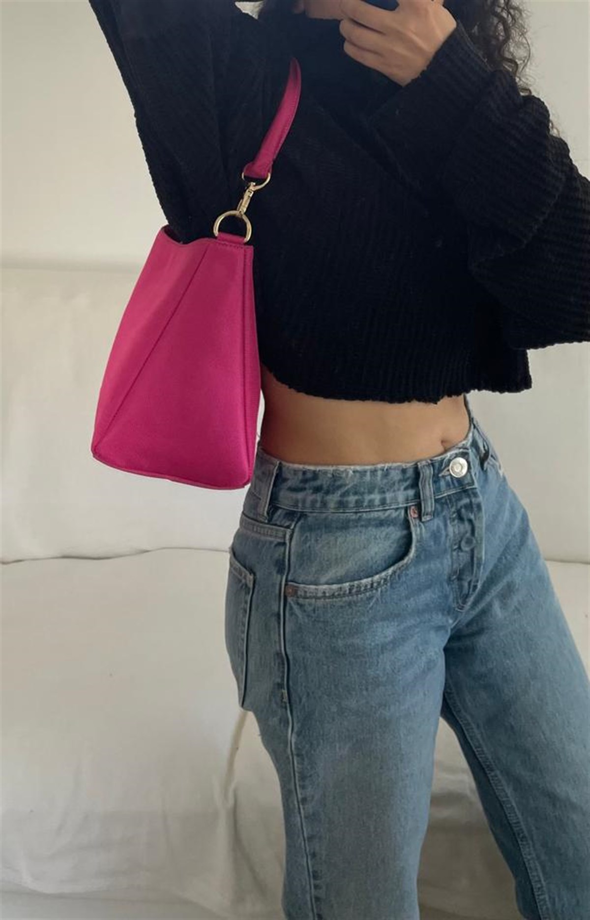 PEMBE MİNİ ÇANTA
