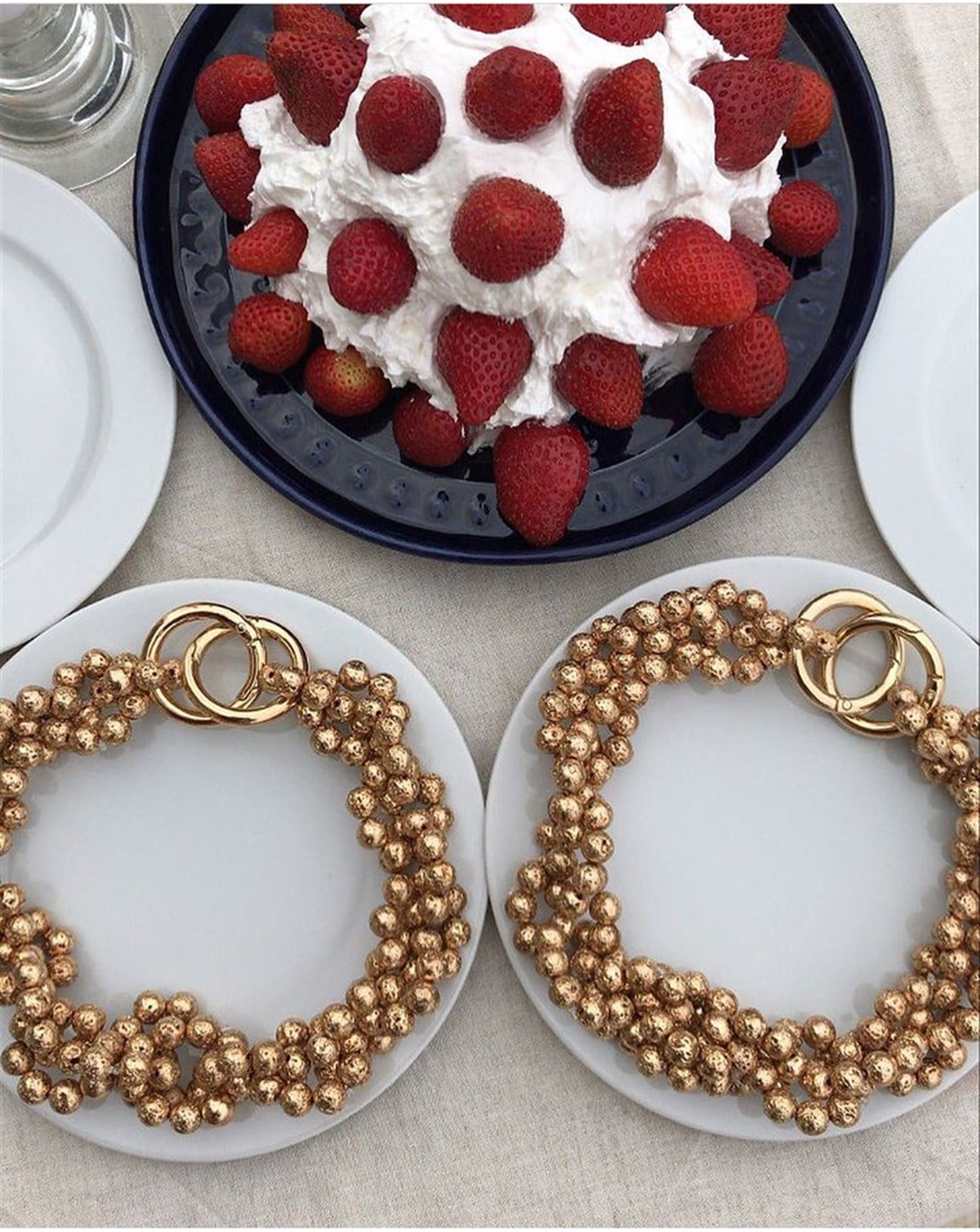 PİRİNÇ BONCUKLU GOLD KOLYE