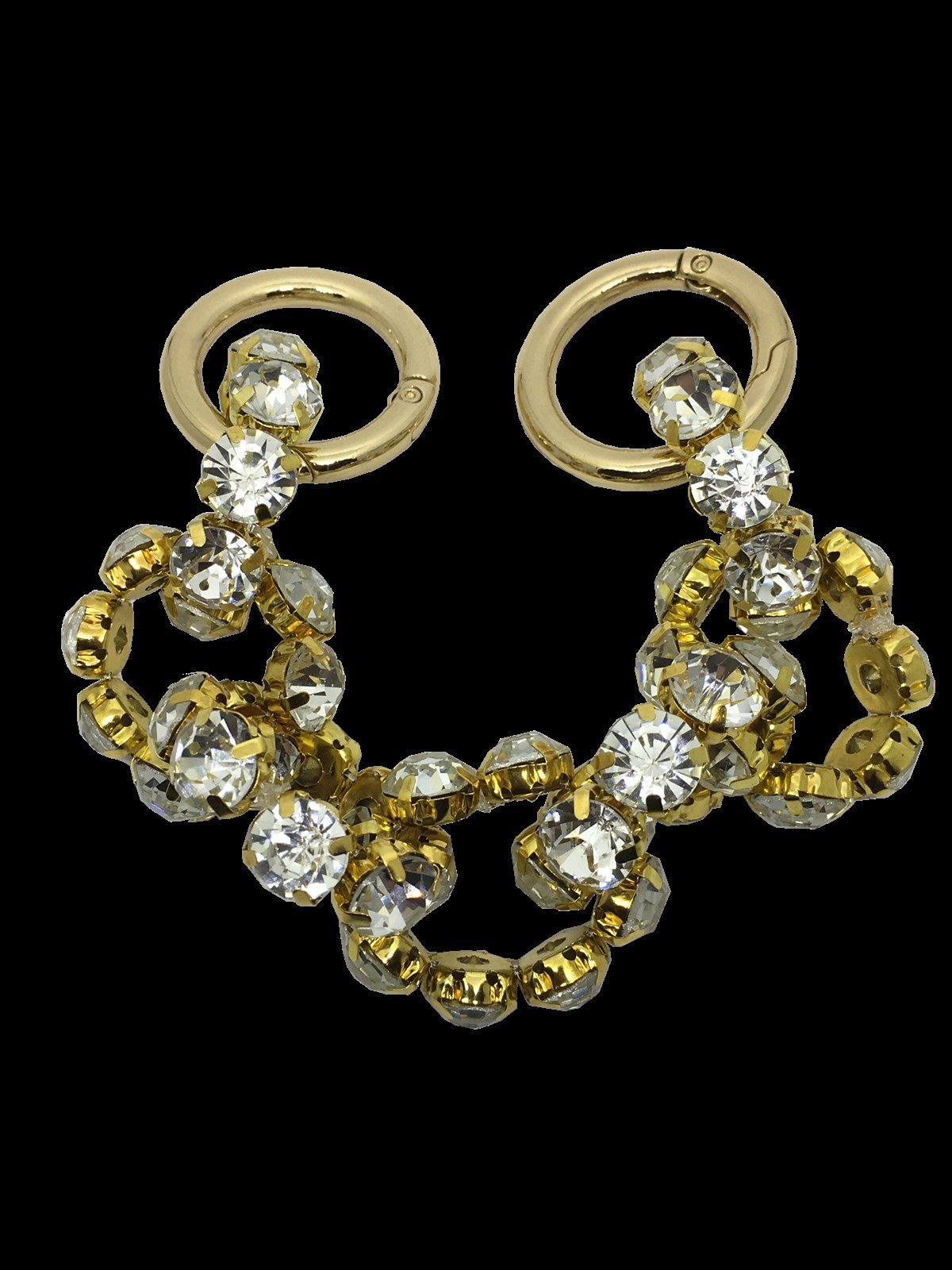 SILVER-GOLD HALKALI KRİSTAL BİLEZİK
