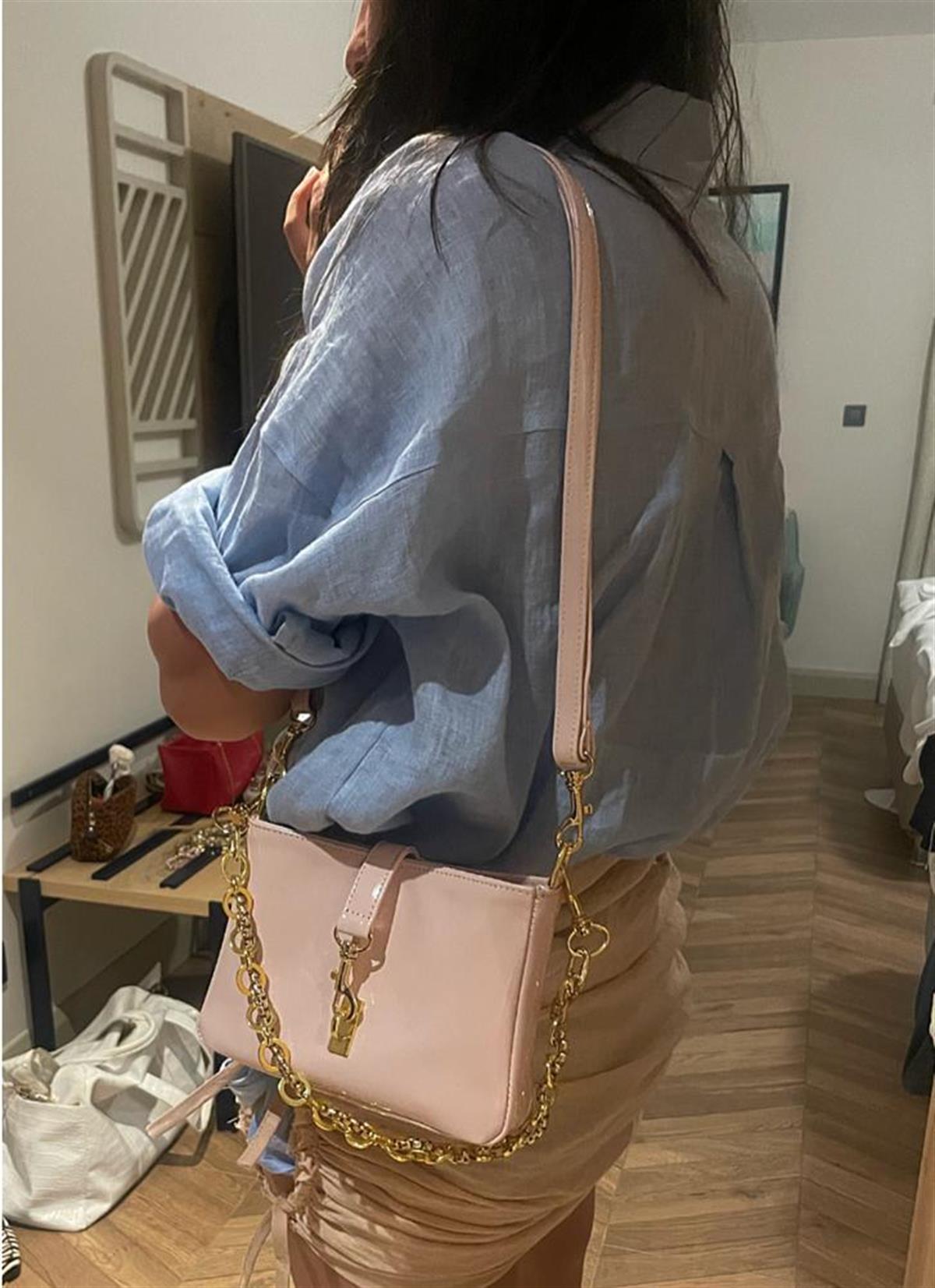 SOFT PEMBE MİNİ ÇANTA