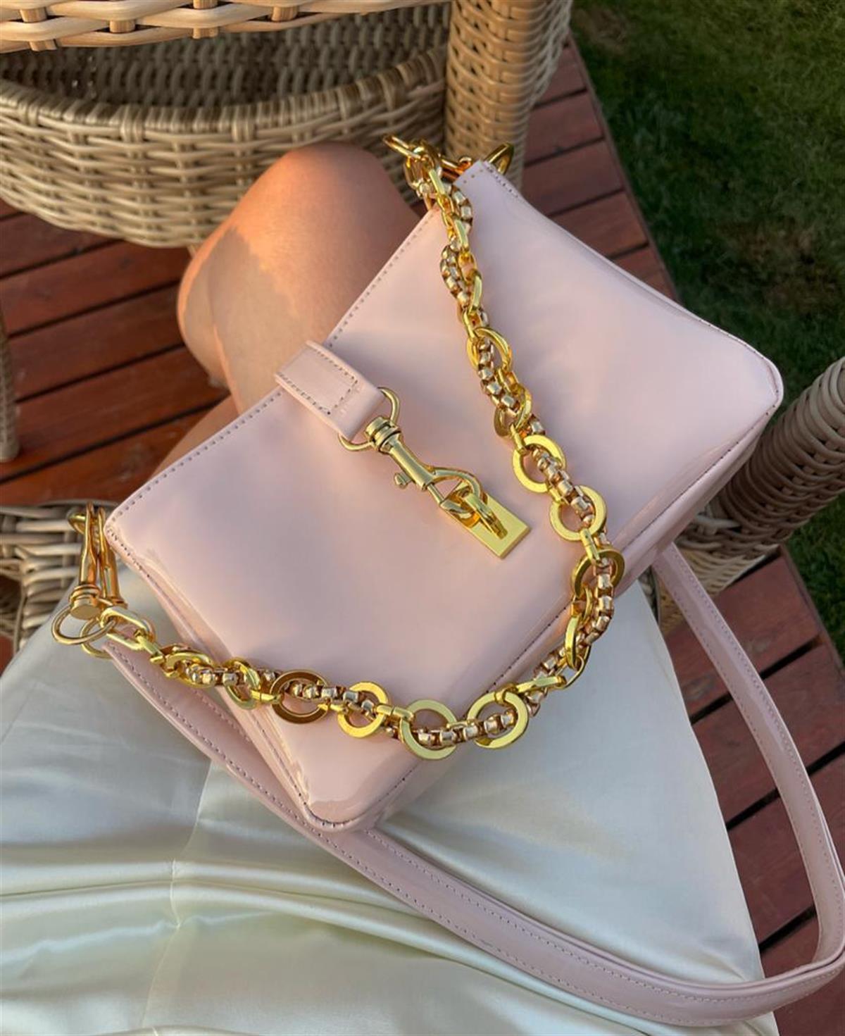 SOFT PEMBE MİNİ ÇANTA