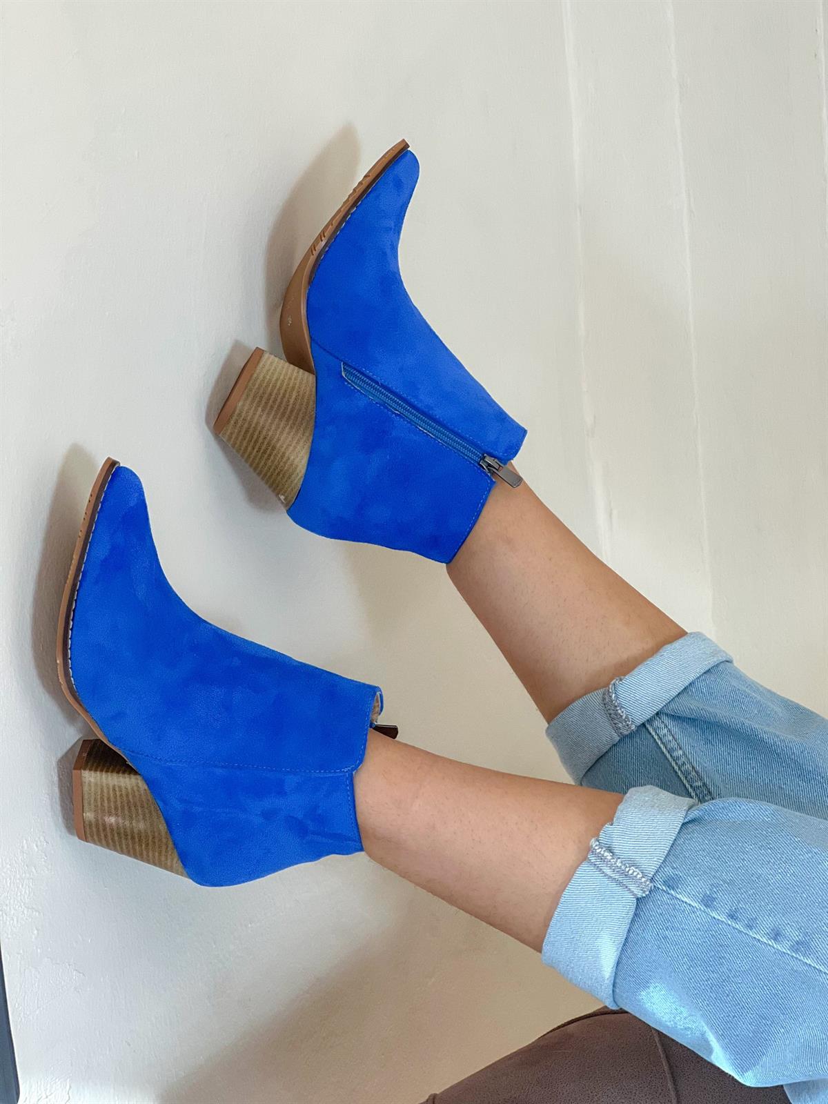 DALİDA SAKS SÜET DALLAS WESTERN MİNİ BOT