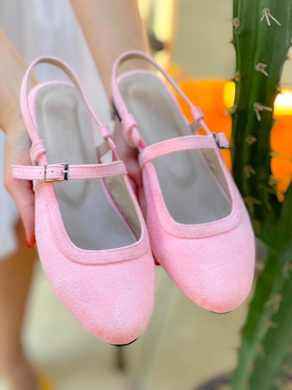 DOZZA PEMBE SÜET BABET