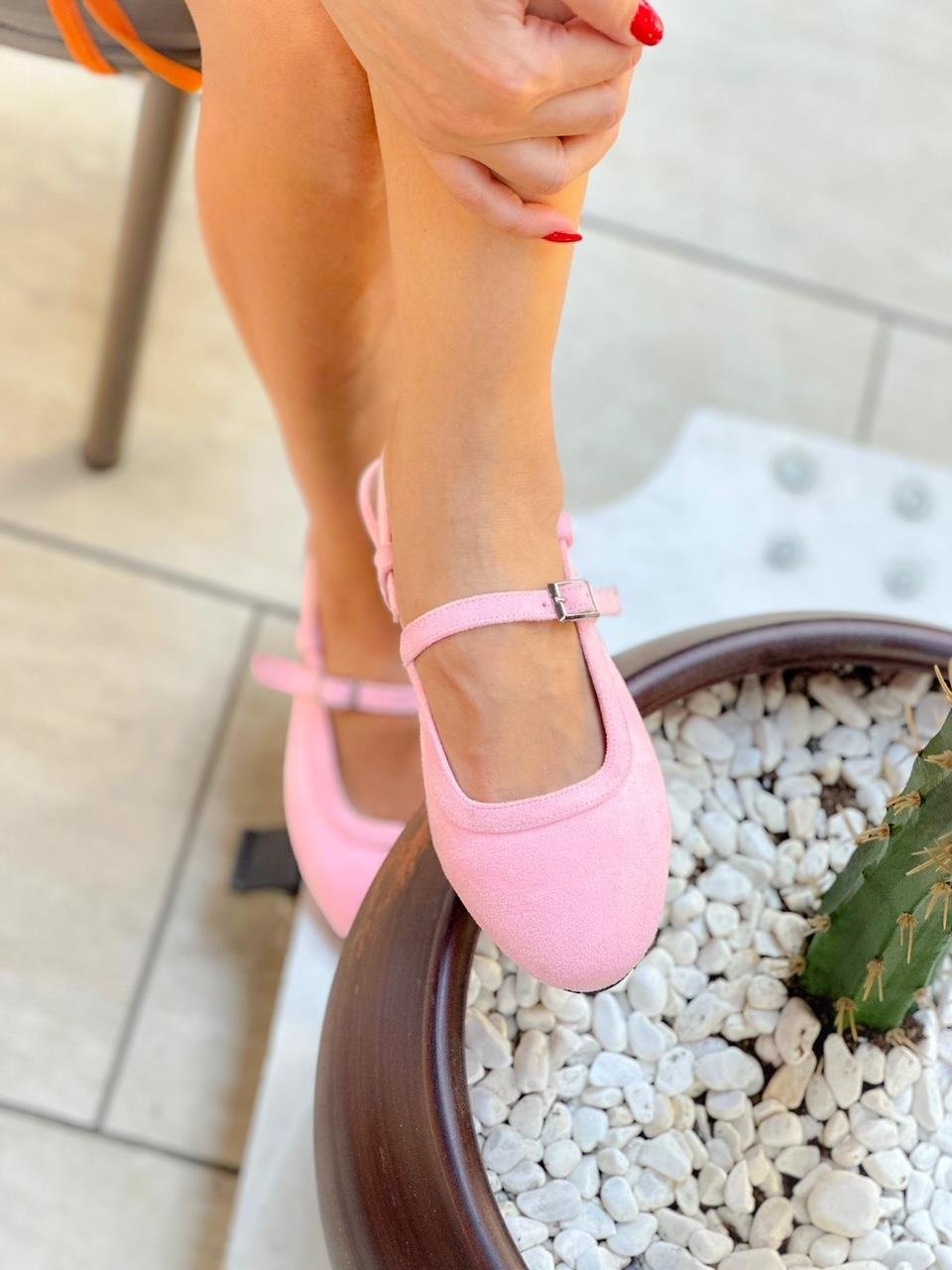 DOZZA PEMBE SÜET BABET