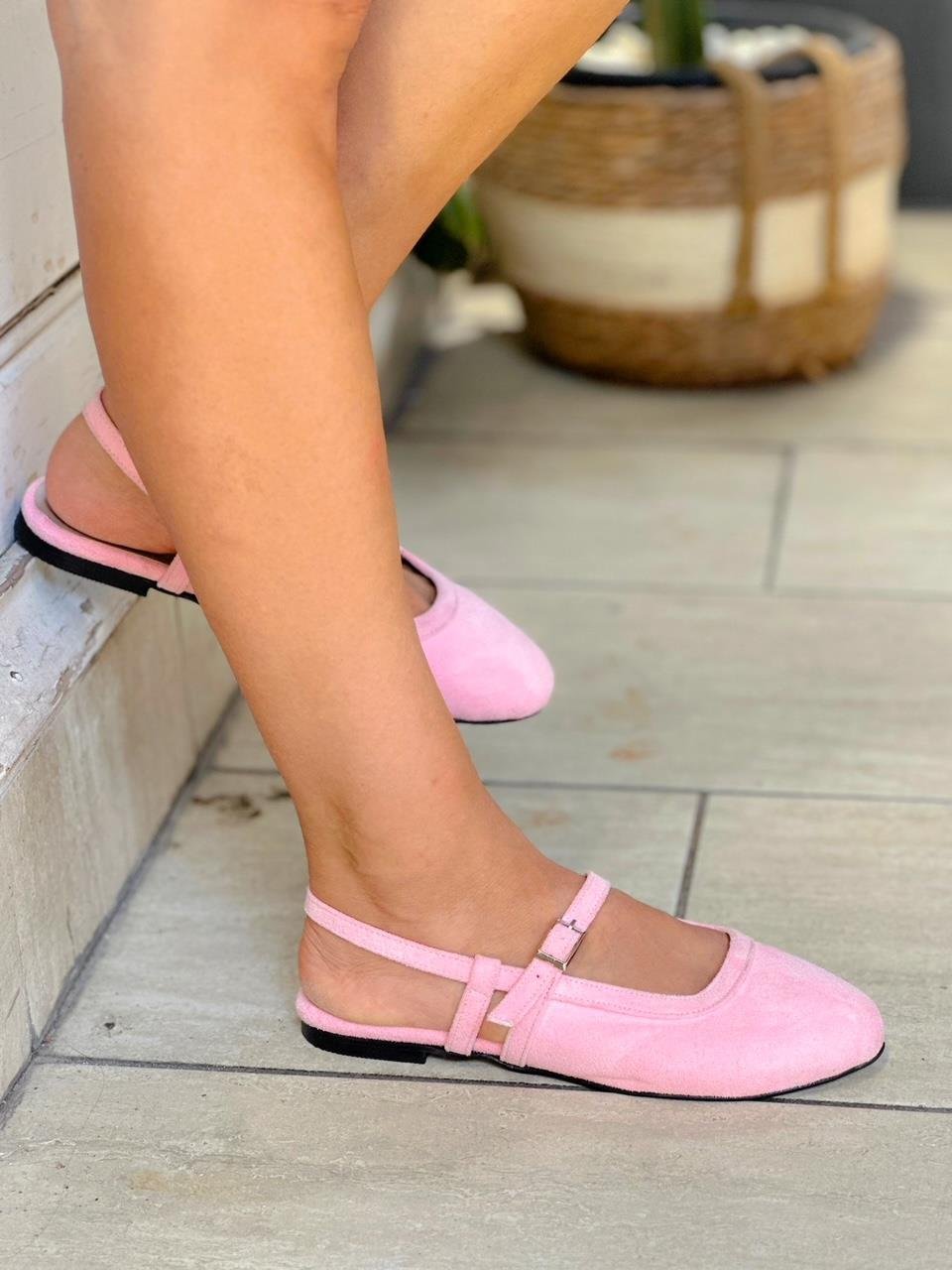 DOZZA PEMBE SÜET BABET