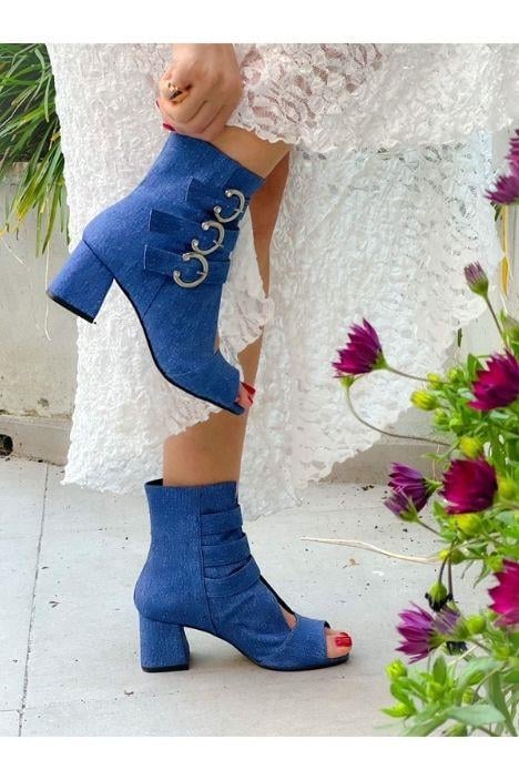 ELLAS KOT JEANS TOKALI YAZLIK BOT SANDALET