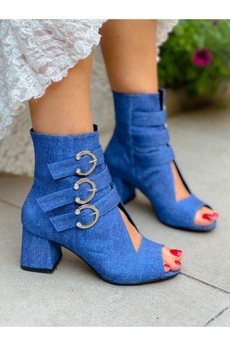 ELLAS KOT JEANS TOKALI YAZLIK BOT SANDALET