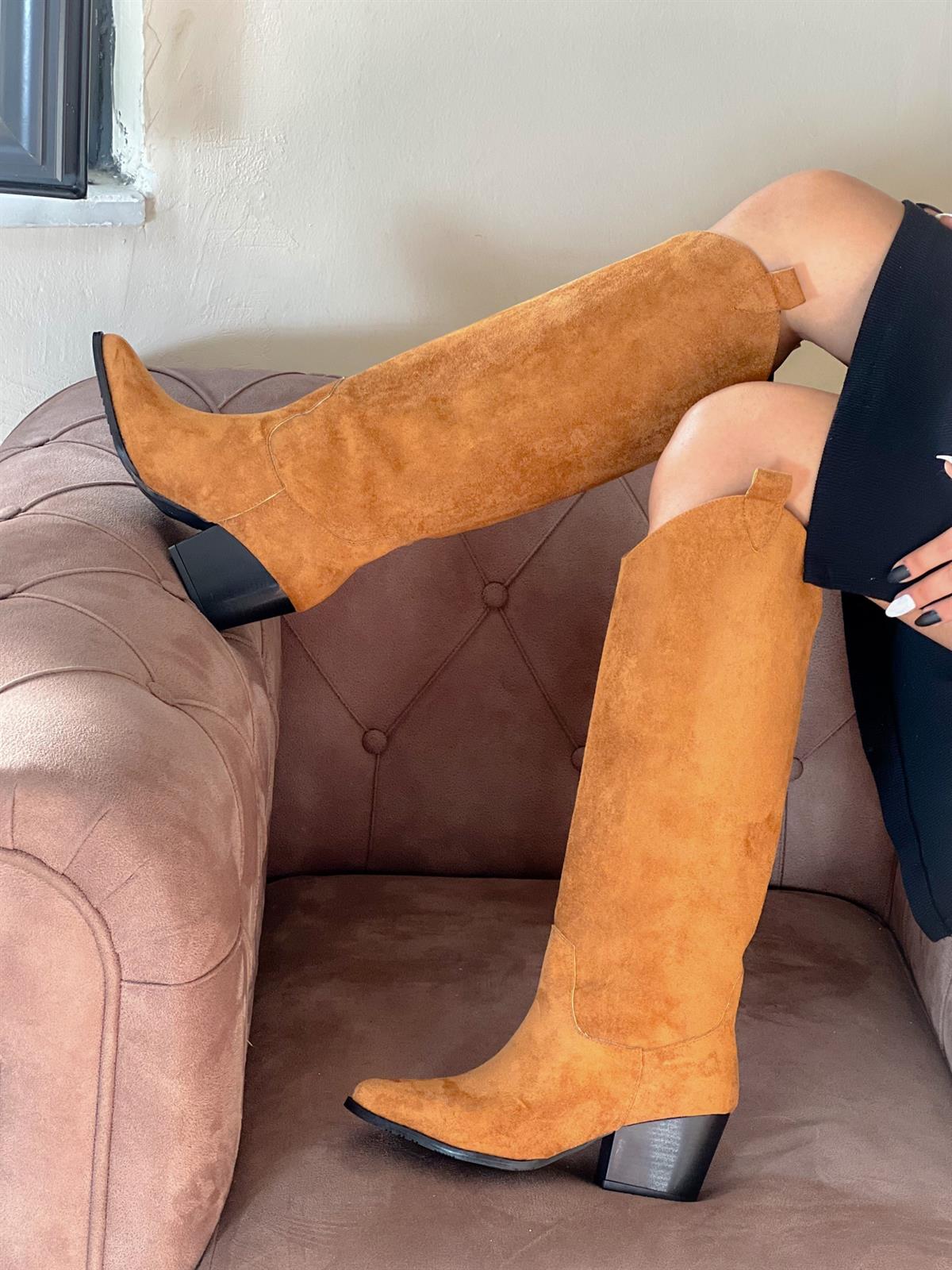 FOLLY TABA SÜET DALLAS DİZALTI ÇİZME