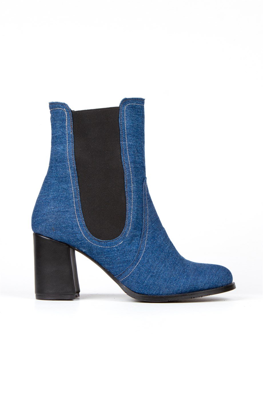 JAYLİ  KOT JEANS TOPUKLU LASTİKLİ BOT BOTTİE