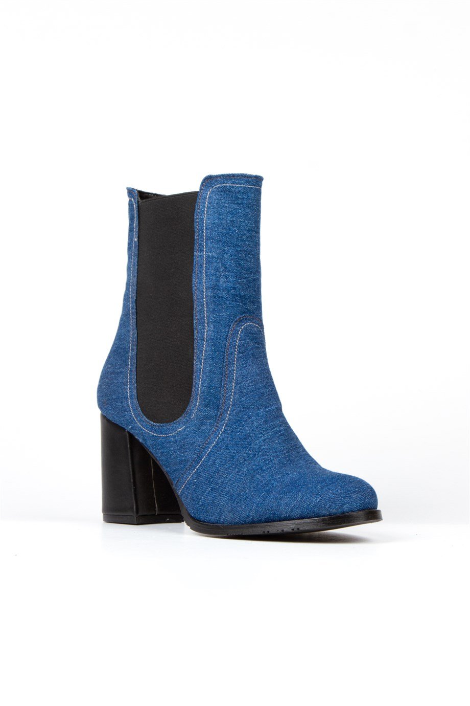 JAYLİ  KOT JEANS TOPUKLU LASTİKLİ BOT BOTTİE