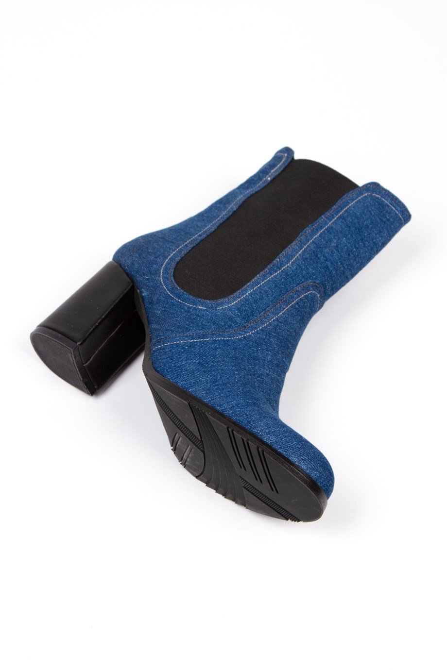 JAYLİ  KOT JEANS TOPUKLU LASTİKLİ BOT BOTTİE