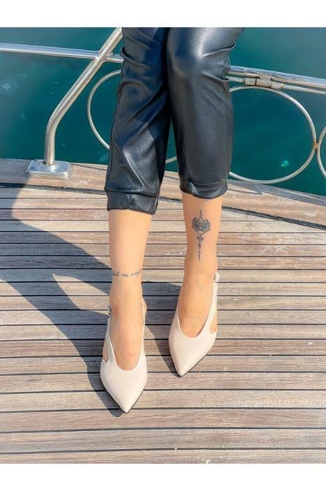 NISO BEJ RUGAN TOPUKLU SANDALET