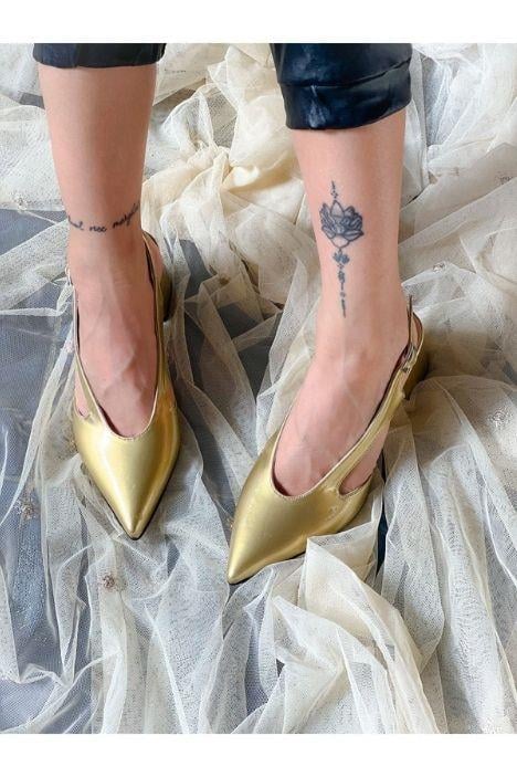 NISO DORE RUGAN TOPUKLU SANDALET